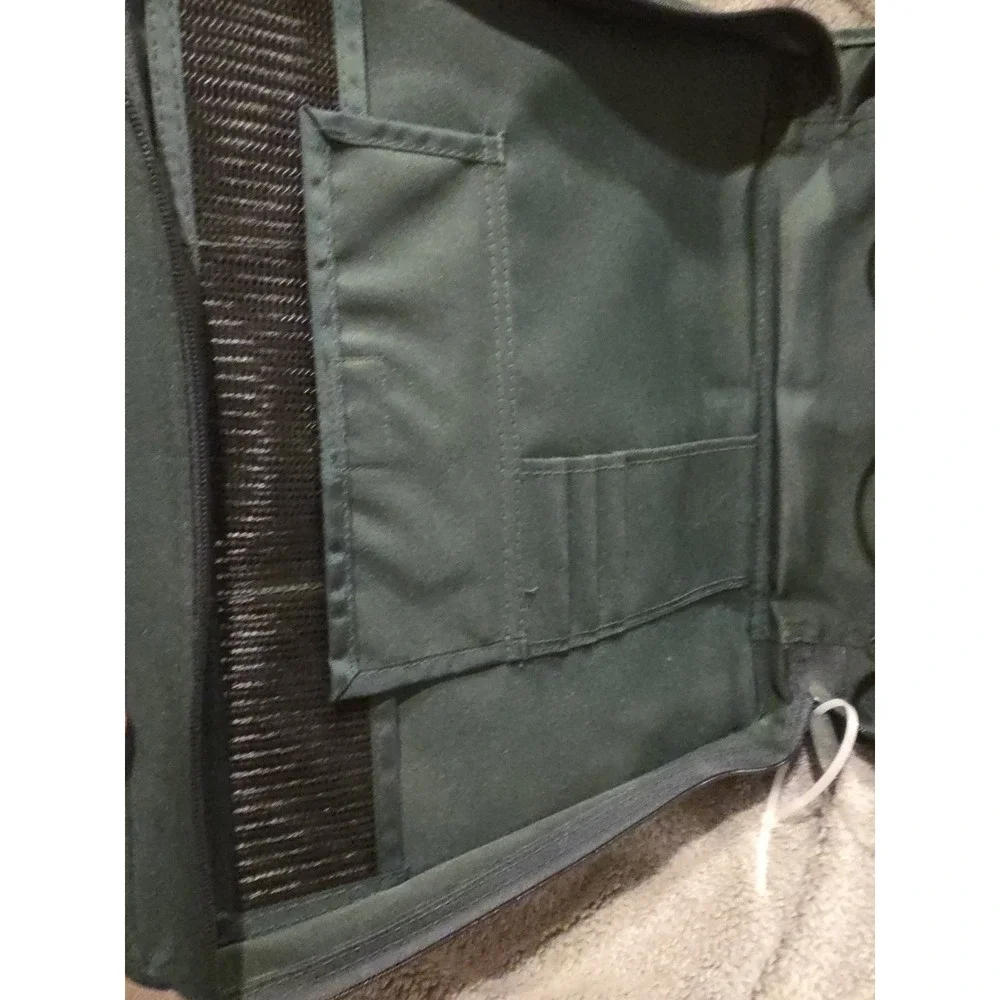 Vintage 1990s Mead‎ Five Star Forest Green 3 Ring First Gear Zipper Binder